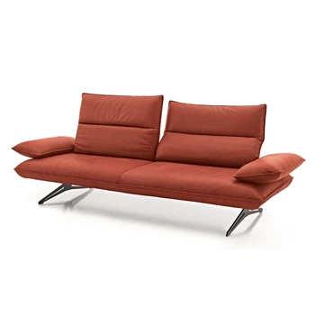 Salon canapé Caio leder terracotta Koinor