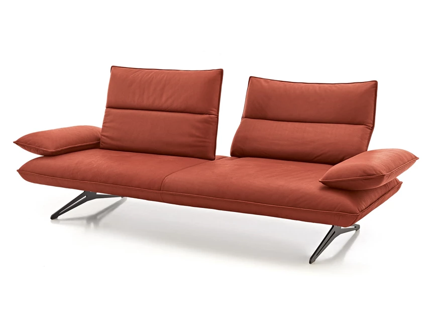Verstelbare rugleuning Salon canapé Caio leder terracotta Koinor