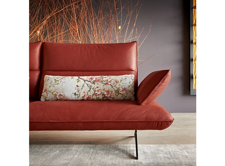 Verstelbare armleuning Salon canapé Caio leder terracotta Koinor