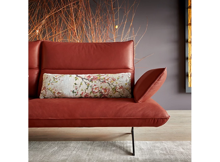 Verstelbare armleuning Salon canapé Caio leder terracotta Koinor