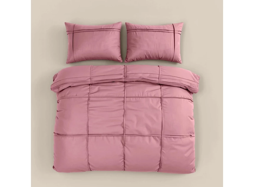 washed tufted oud roze 240x200/220