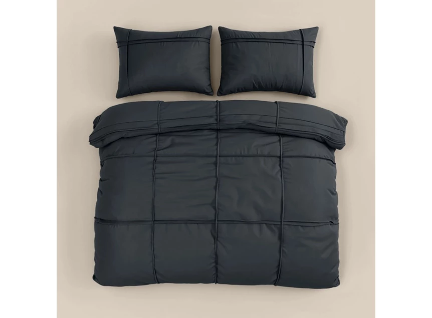 washed tufted antraciet 140x200/220.