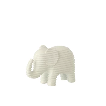 Olifant gestr polyres wit s