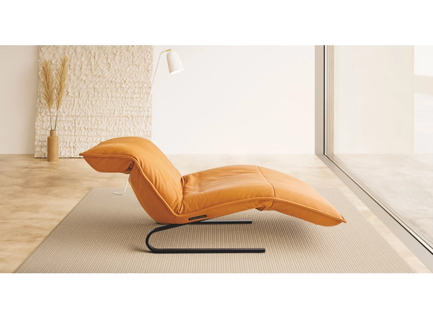 Verstelbare hoofdsteun Ligzetel Jill leder amberkleur Koinor