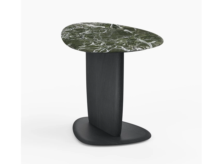 Bijzettafel Lotus 1390 natuursteen houten poot Draenert