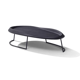 Salontafel Surf 1388 solid wood hout eik dark oak Draenert