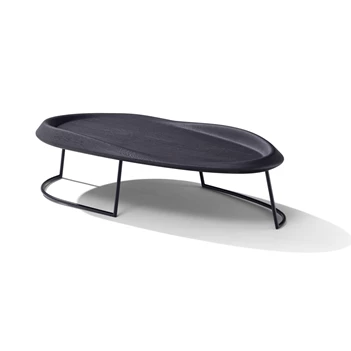 Salontafel Surf 1388 solid wood hout eik dark oak Draenert
