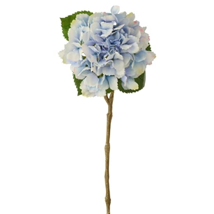 Hortensia echt gevoel stof blauw