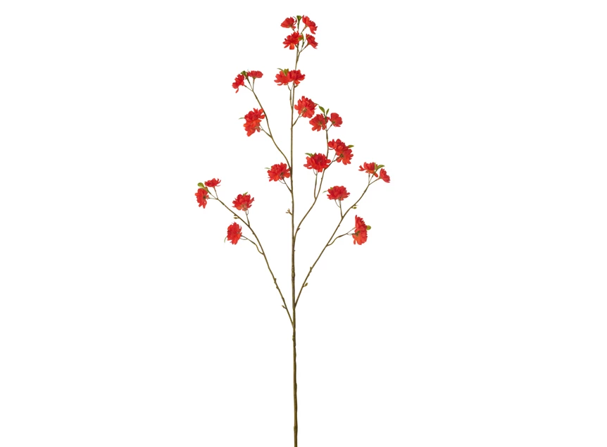 Bloesem textiel donkerrood