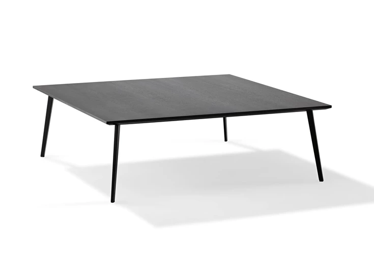 Salontafel Tosca fineer hout dark oak vierkant Draenert