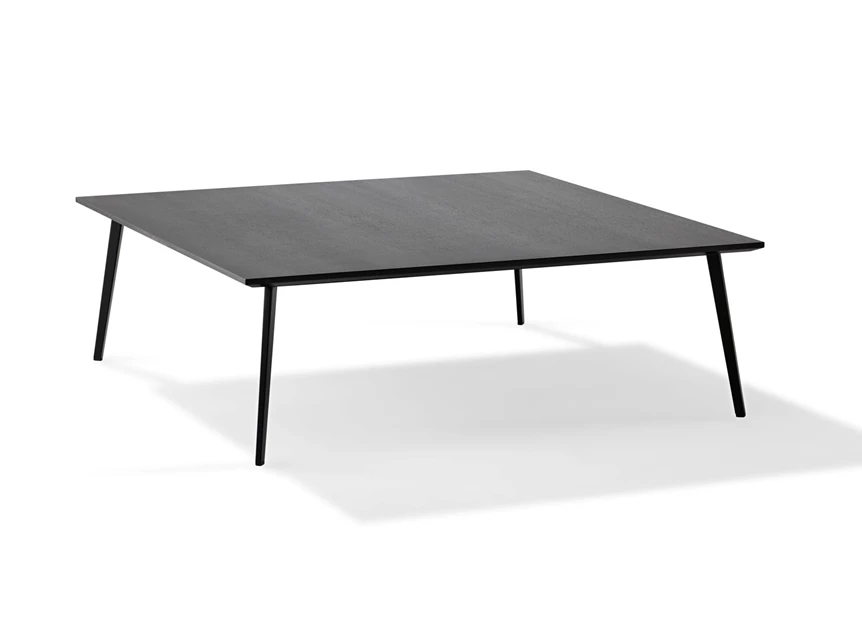 Salontafel Tosca fineer hout dark oak vierkant Draenert