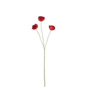 Klaproos textiel donkerrood