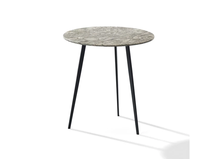 Hoge bijzettafel Tosca rond natuursteen Draenert