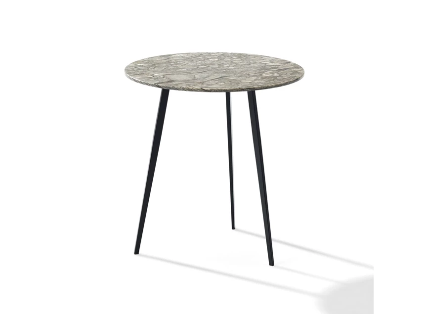 Hoge bijzettafel Tosca rond natuursteen Draenert