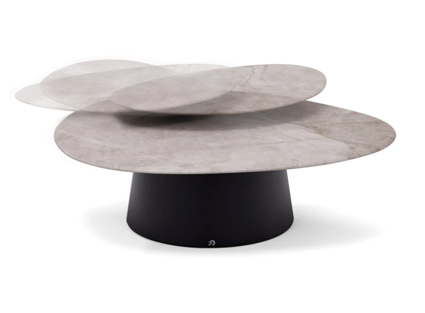 Draaibaar Salontafel Move 1372 natuursteen Draenert