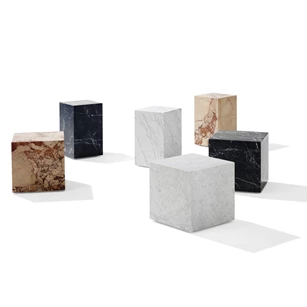 Bijzettafels Qbic vierkant natuursteen Draenert