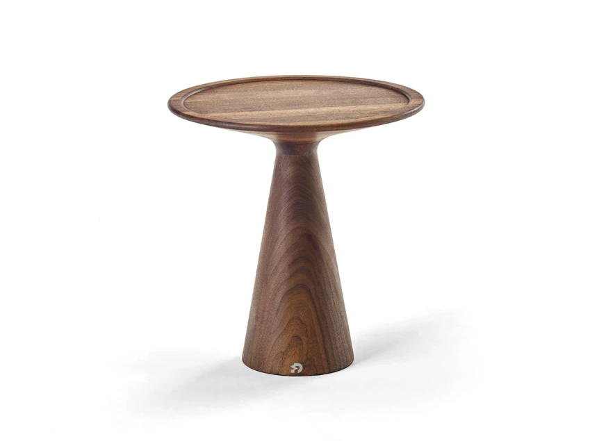 Large Bijzettafel Figura 1015 massief Amerikaans walnoot Draenert