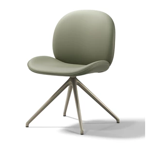 Stoel Cobe 2066 stervoet leder muntgroen Draenert