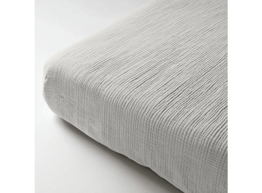 Hoeslaken mousseline créme