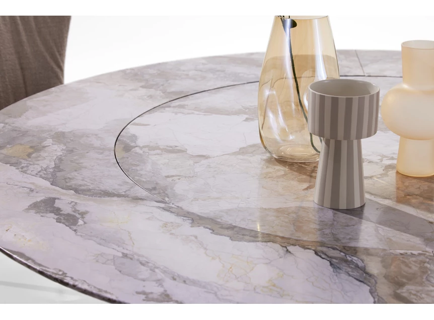 Draaibare plaat Eettafel Tadao Magnum 1516-III natuursteen Draenert