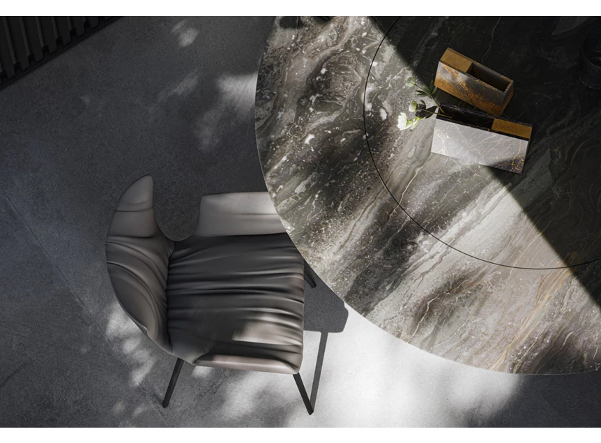 Bovenkant Eettafel Tadao Magnum 1516-III natuursteen Draenert