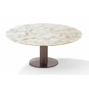 Eettafel Nelly 1511-I natuursteen poot brons Draenert