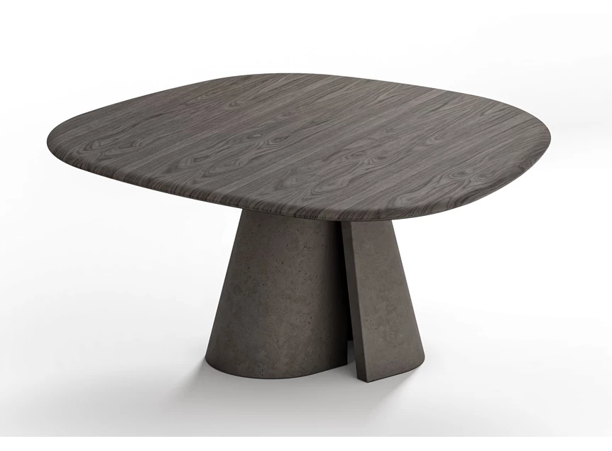 Eettafel Cooper Trapeza 1430 poot concrete slate grey Draenert