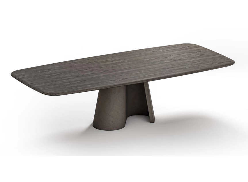 Eettafel Cooper Organic 1430 poot concrete slate grey Draenert