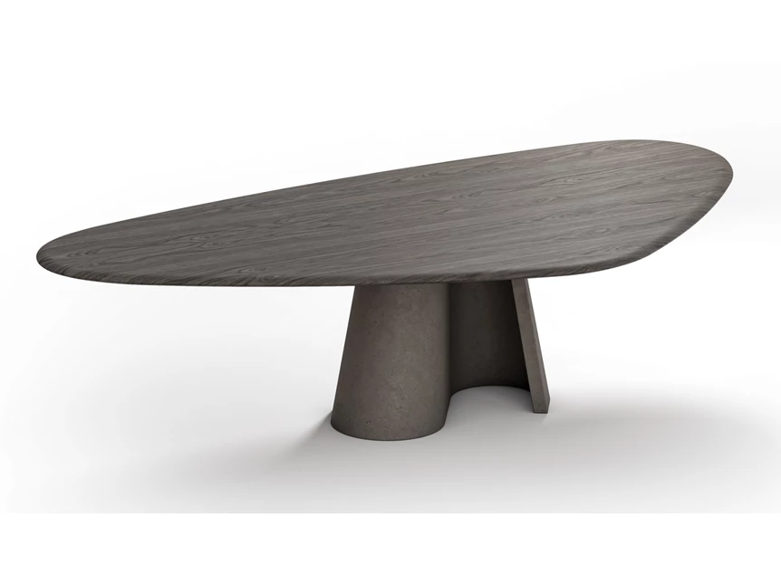 Eettafel Cooper Trilungo 1430 poot concrete slate grey Draenert