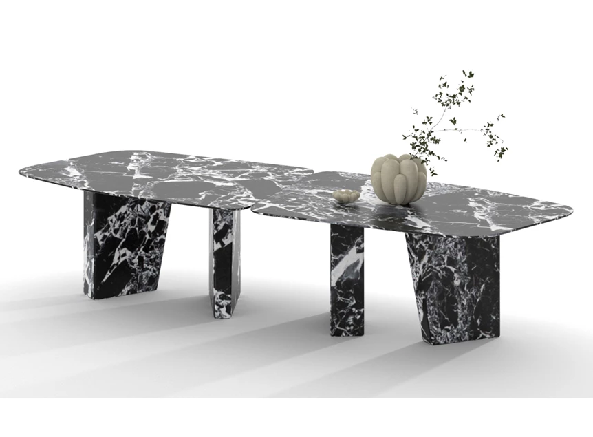 Eettafel Paramount Double natuursteen Draenert