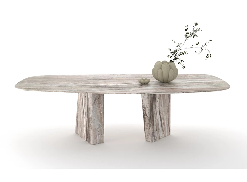 Front Eettafel Paramount Single natuursteen Draenert