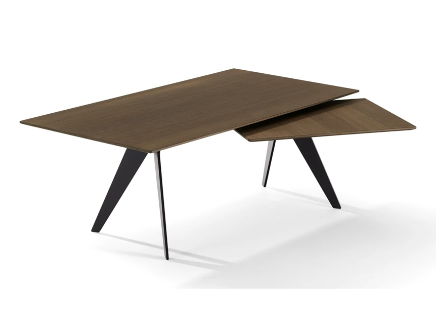 Verlengbare eettafel Atlas 1280 base 5 massief eik tobacco Draenert