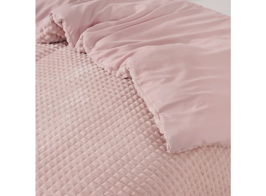 Check teddy roze 140x220 detail