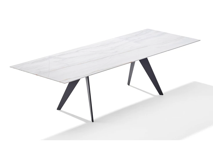 Verlengbare eettafel Atlas 1280 base 5 natuursteen Draenert