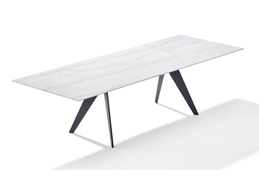 Verlengbare eettafel Atlas 1280 base 5 natuursteen Draenert