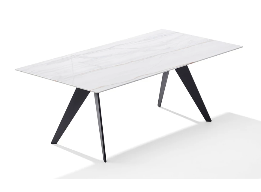 Dicht Verlengbare eettafel Atlas 1280 base 5 natuursteen Draenert