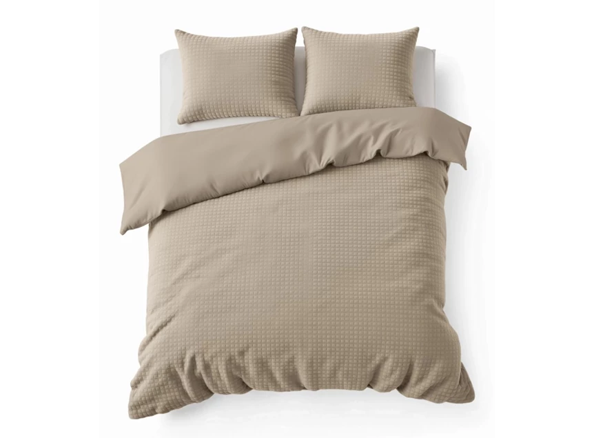 Check teddy taupe 200x220