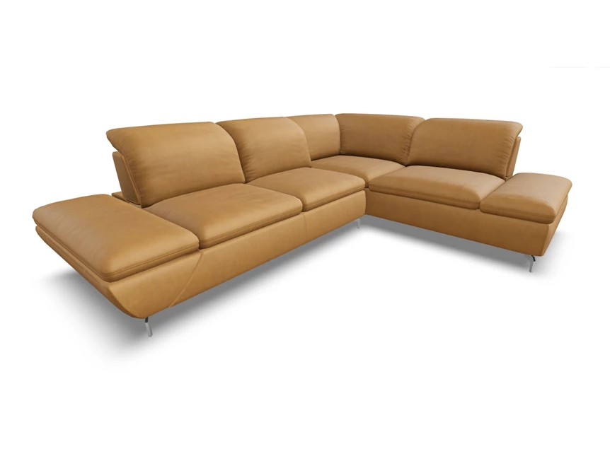 Zijkant Hoeksalon Taoo open eiland leder oker Willi Schillig