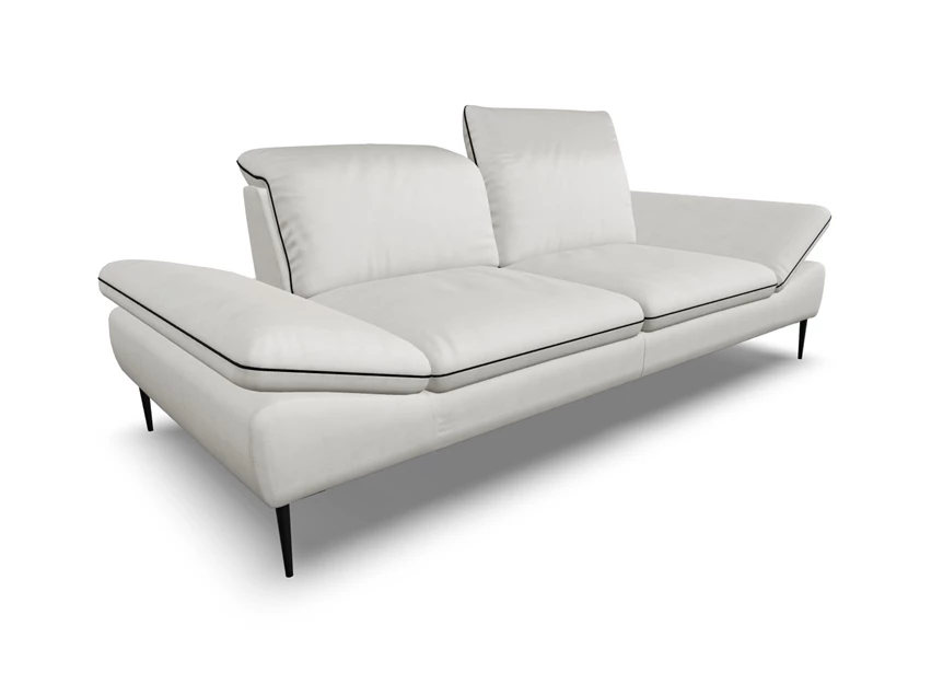 Verstellingen Salon sofa 3-zit Enjoy&More leder wit Willi Schillig