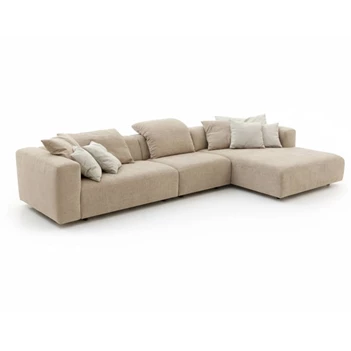 Salon Vivaldi longchair stof beige zand DFM Moome