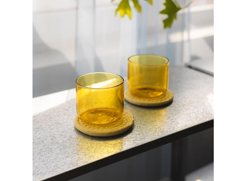 Glass 29cl geel fizz-set/4 ona sfeerfoto
