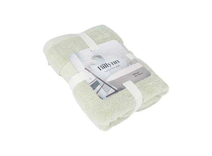 handdoek puur 50x100 sage katoen verpakking