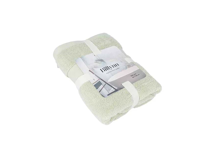 handdoek puur 50x100 sage katoen verpakking