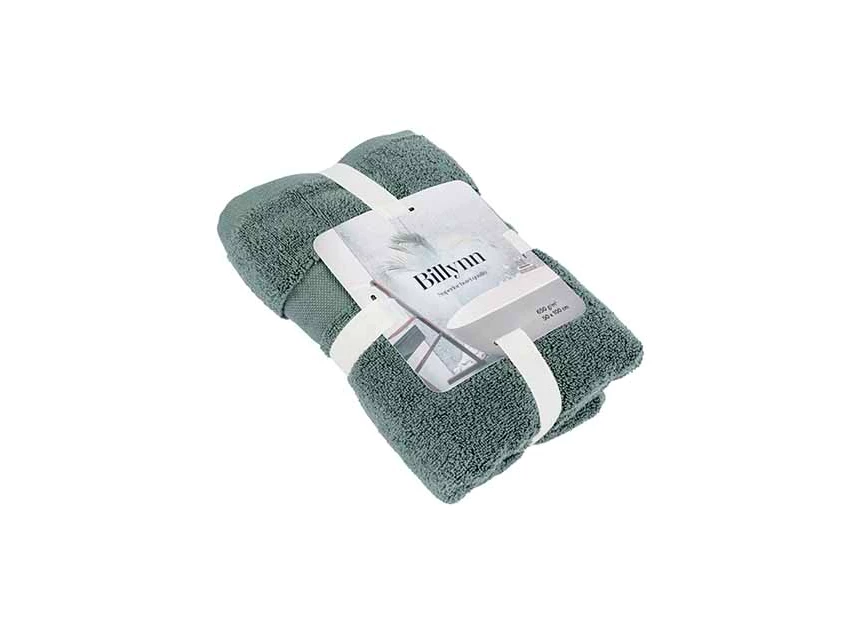 handdoek puur pine 50x100 katoen verpakking