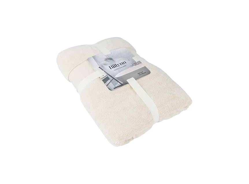 badhanddoek puur cream 70x140 verpakking