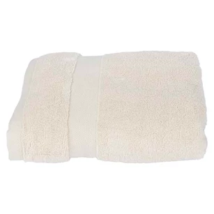 handdoek puur cream 50x100 katoen