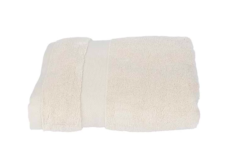 handdoek puur cream 50x100 katoen