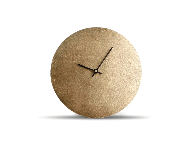 Out tafelklok 26cm- goud- Zone- vooraanzicht