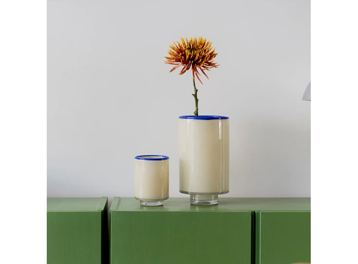 Vase 10.5xh14cm cream wit Milo ONA sfeerfoto