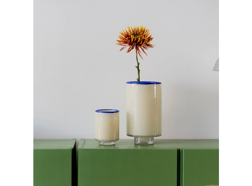 Vase 10.5xh14cm cream wit Milo ONA sfeerfoto